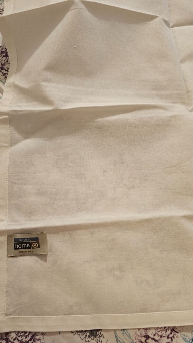 Set of 12 Casual Home White Cotton Napkins - 20 in square